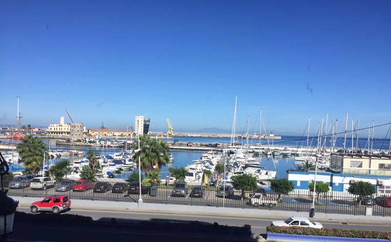 Vista del Puerto de Ceuta