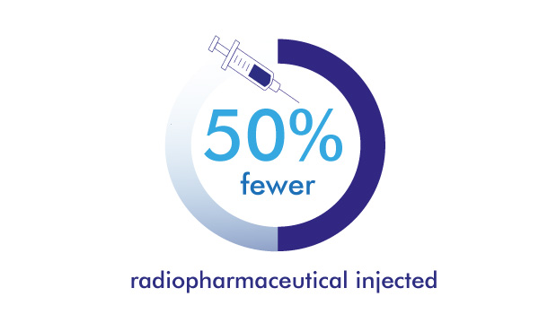 fewer radiopharmaceutical