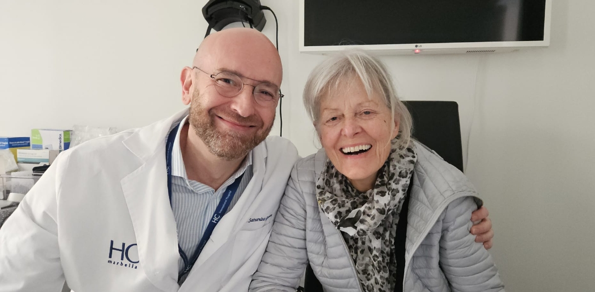 Dr. Gismero y paciente