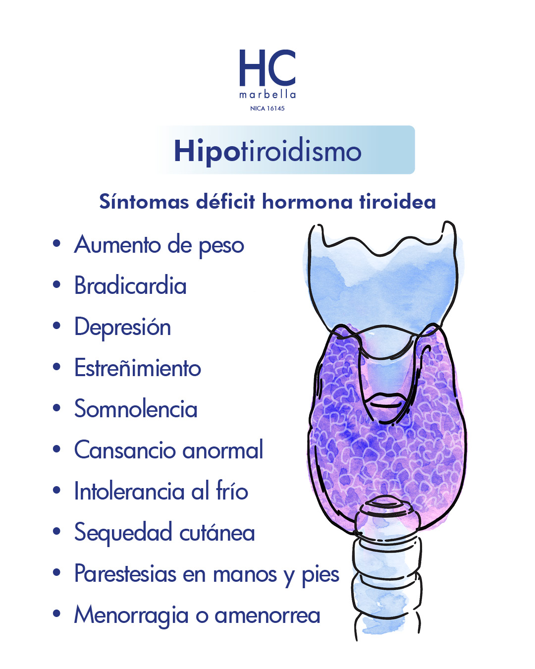 hipotiroidismo síntomas
